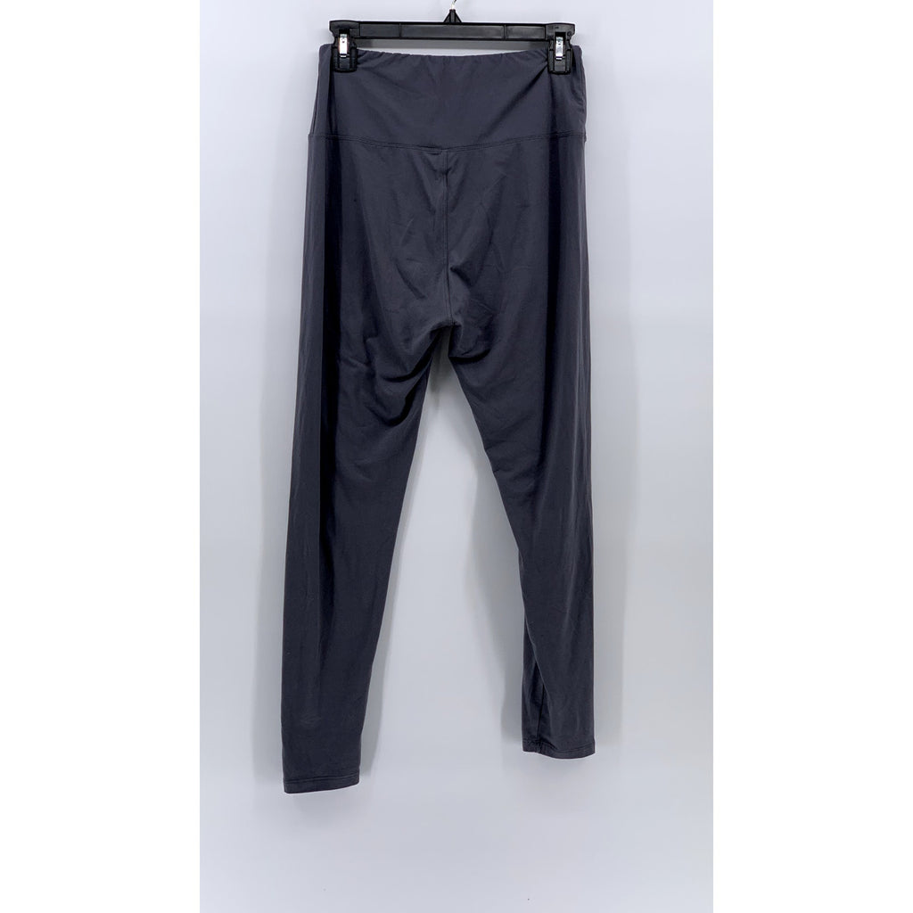 UNBRANDED Women's Gray Solid High-Rise Casual Pull-On Leggings SZ L/XL
