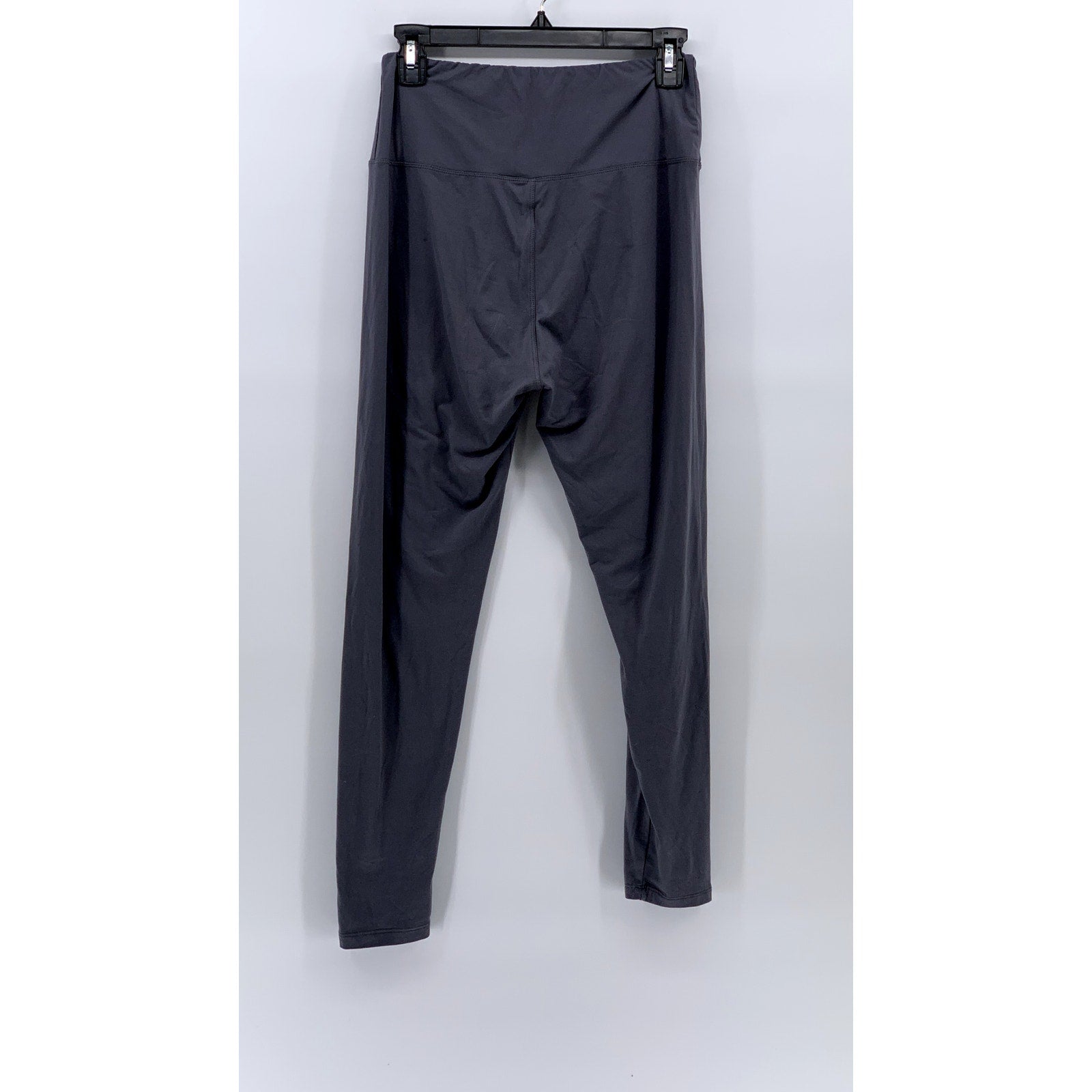 UNBRANDED Women's Gray Solid High-Rise Casual Pull-On Leggings SZ L/XL