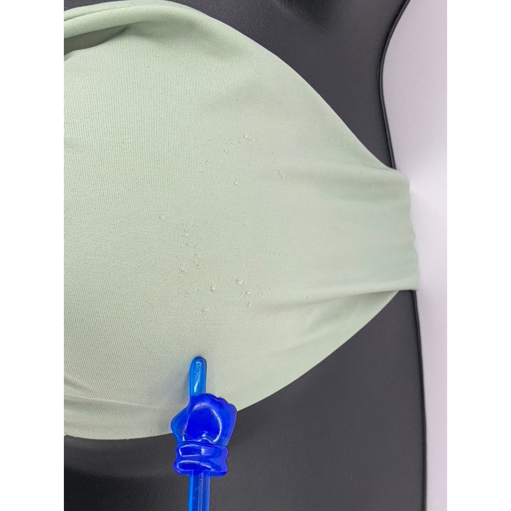 UNBRANDED Women's Green Strappy Swim Top SZ S