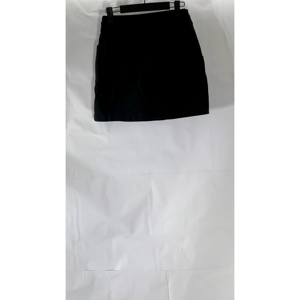 LADY HAGEN Women's Black Solid Pull-On Mini Sport Skort SZ 0