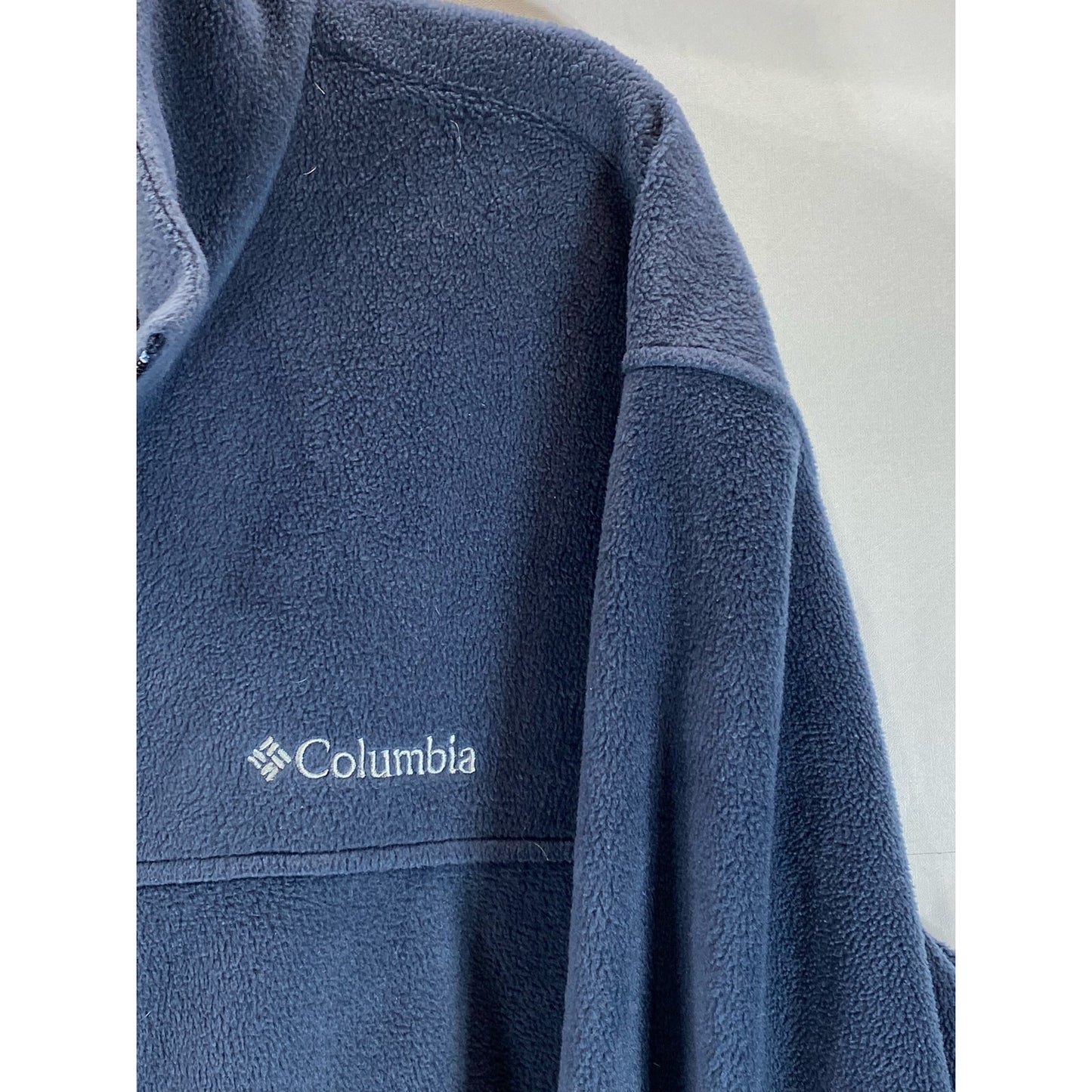 COLUMBIA Sportswear Men's Blue Granite Mountain Fleece Zip-Up Jacket SZ 2XL