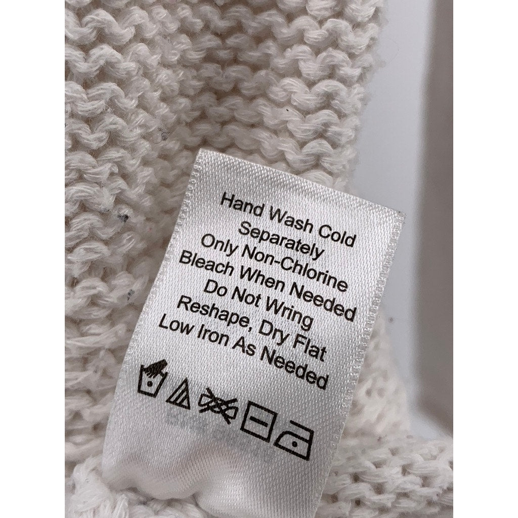COLDWATER CREEK Women's Beige Knit Crewneck Sweater SZ S
