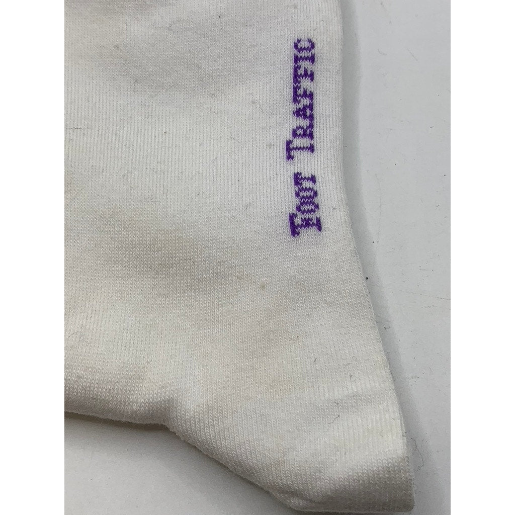 FOOT TRAFFIC Women's White Multi Sail Print Crew Socks SZ 4-10