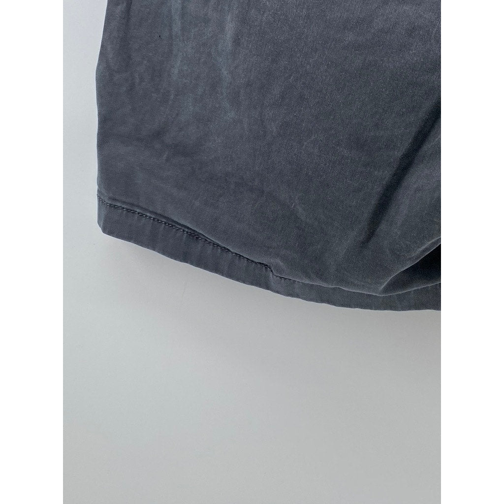 GAP Women's Charcoal Gray Floral Lace Regular-Fit Bermuda Girlfriend Shorts SZ 8