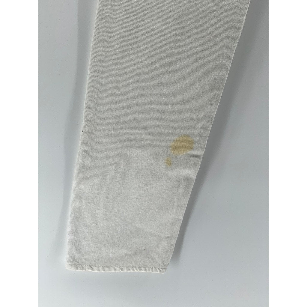 LEVI'S Men's White 501 CT Button-Fly Denim Five-Pocket Jeans SZ 32X34