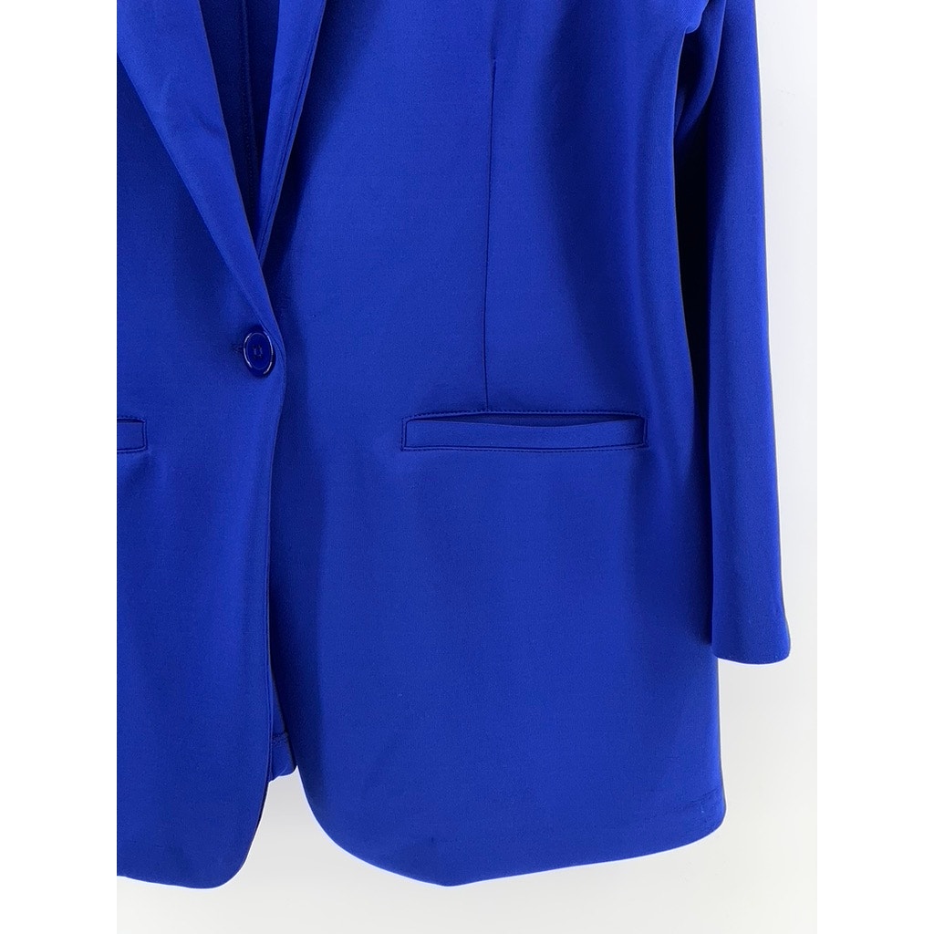 ROBERT LOUIS Women's Dark Blue Single-Button Blazer SZ XL