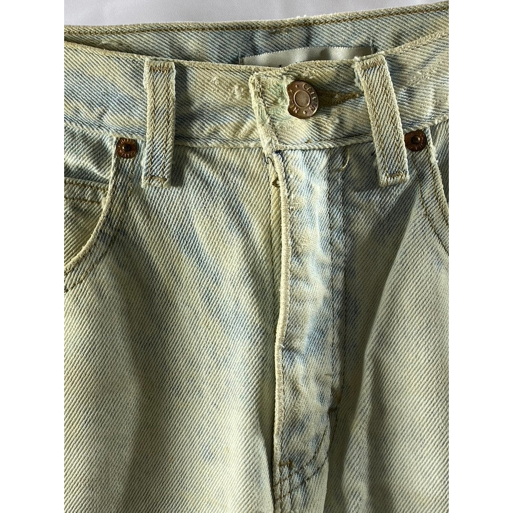 CALVIN KLEIN SPORT Women's Light Blue Distressed Skinny-Leg Denim Jean SZ 4