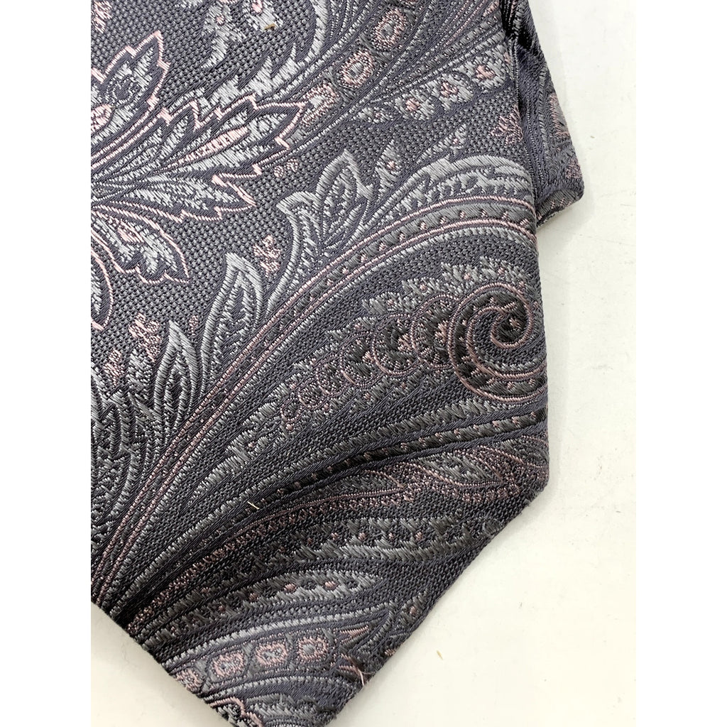 MICHAEL MICHAEL KORS Men's Gray Paisley Print Silk Tie