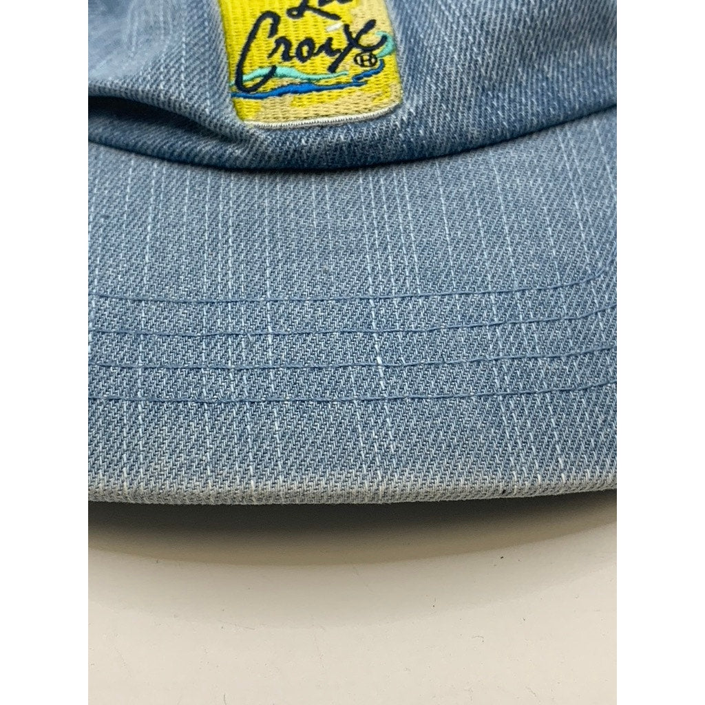 LA CROIX Men's Blue Denim Embroidered Logo Baseball Cap SZ OS