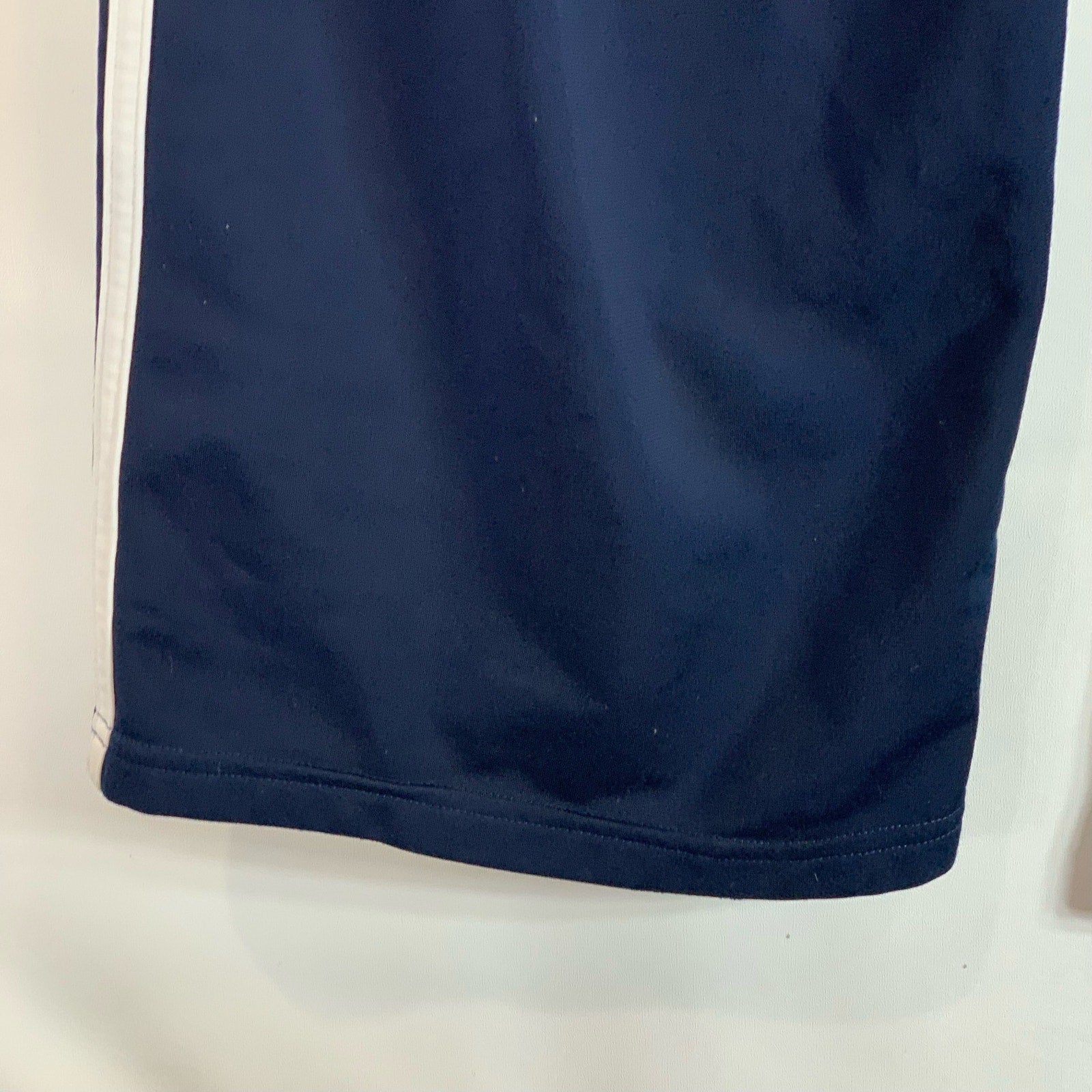 ADIDAS Men's Navy Three-Stripe Elastic Waist Pull-On Relaxed Fit Track Pant SZ M