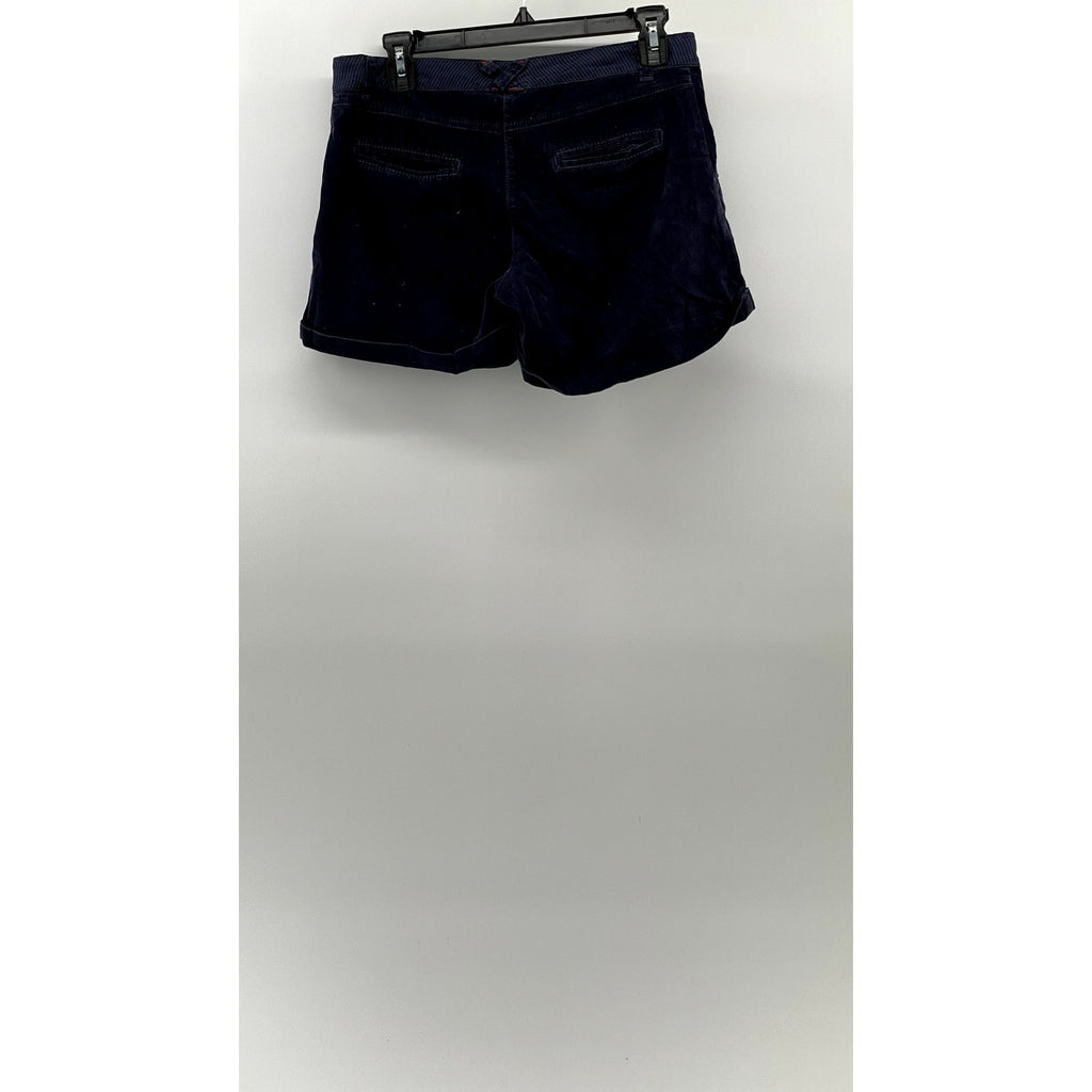 SPLENDID Women's Navy Blue Corduroy Cuffed Shorts SZ S