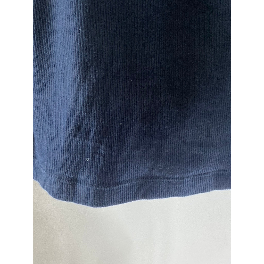 BANANA REPUBLIC Women's Preppy Navy Crewneck Ribbed Racer Tank Top SZ XS