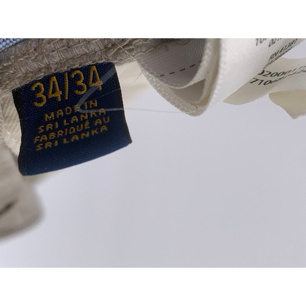 POLO RALPH LAUREN Men's Tan Stretch Straight Fit Pants SZ 34X34