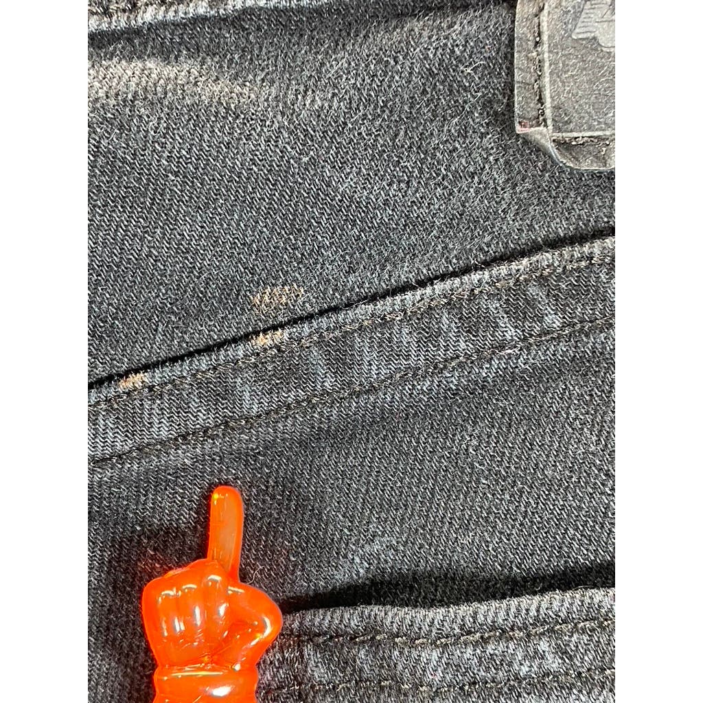LEVI'S Men's Black Solid Slim-Fit Five-Pocket Denim Jeans SZ 32X30