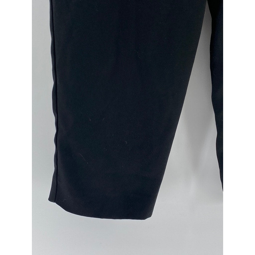 JONATHAN LOGAN Women's Vintage Black Solid Regular-Fit Straight-Leg Pant SZ 14