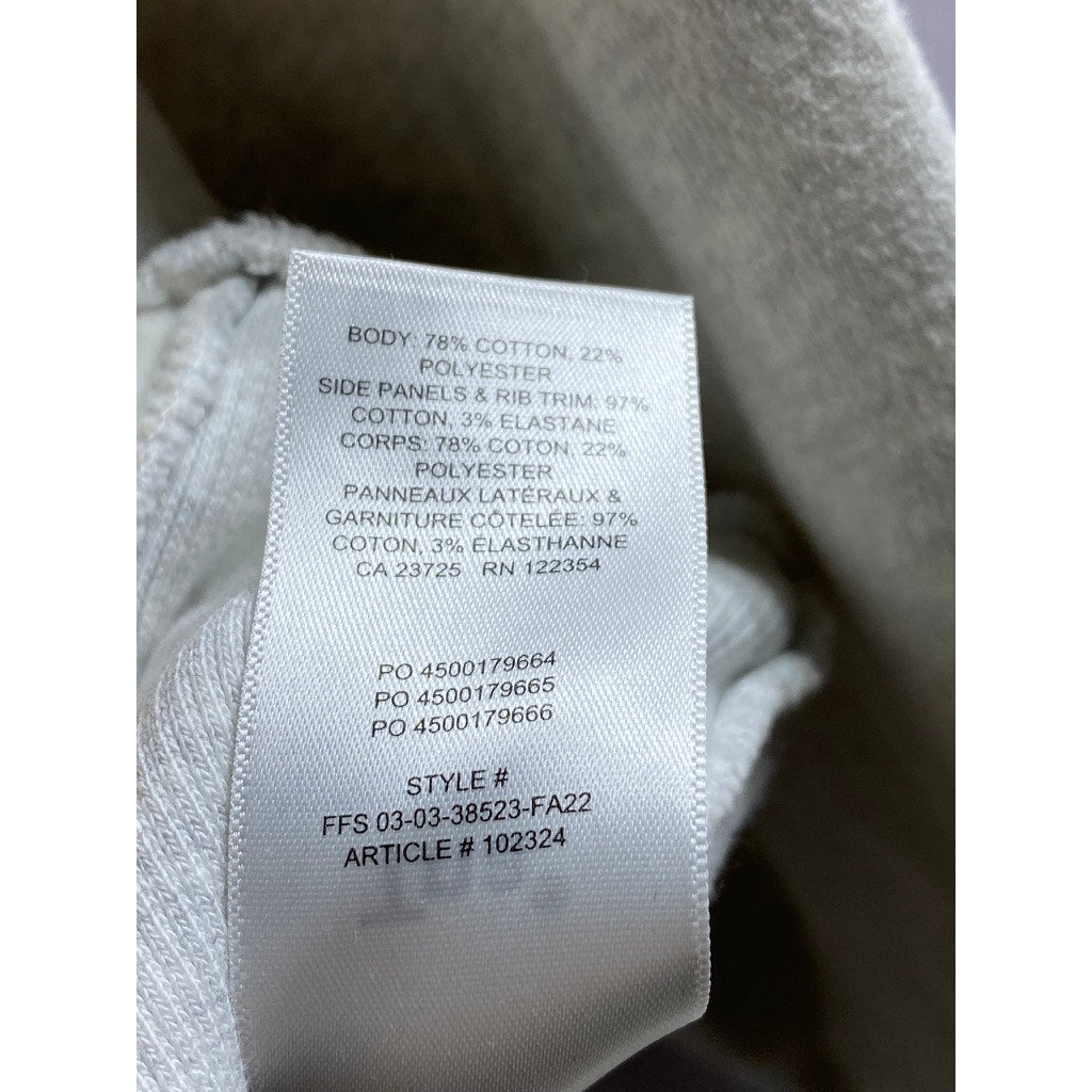 TNA Women's Light Gray Cozy Sweatfleece Boyfriend Fit Boxy Zip-Up Hoodie SZ S