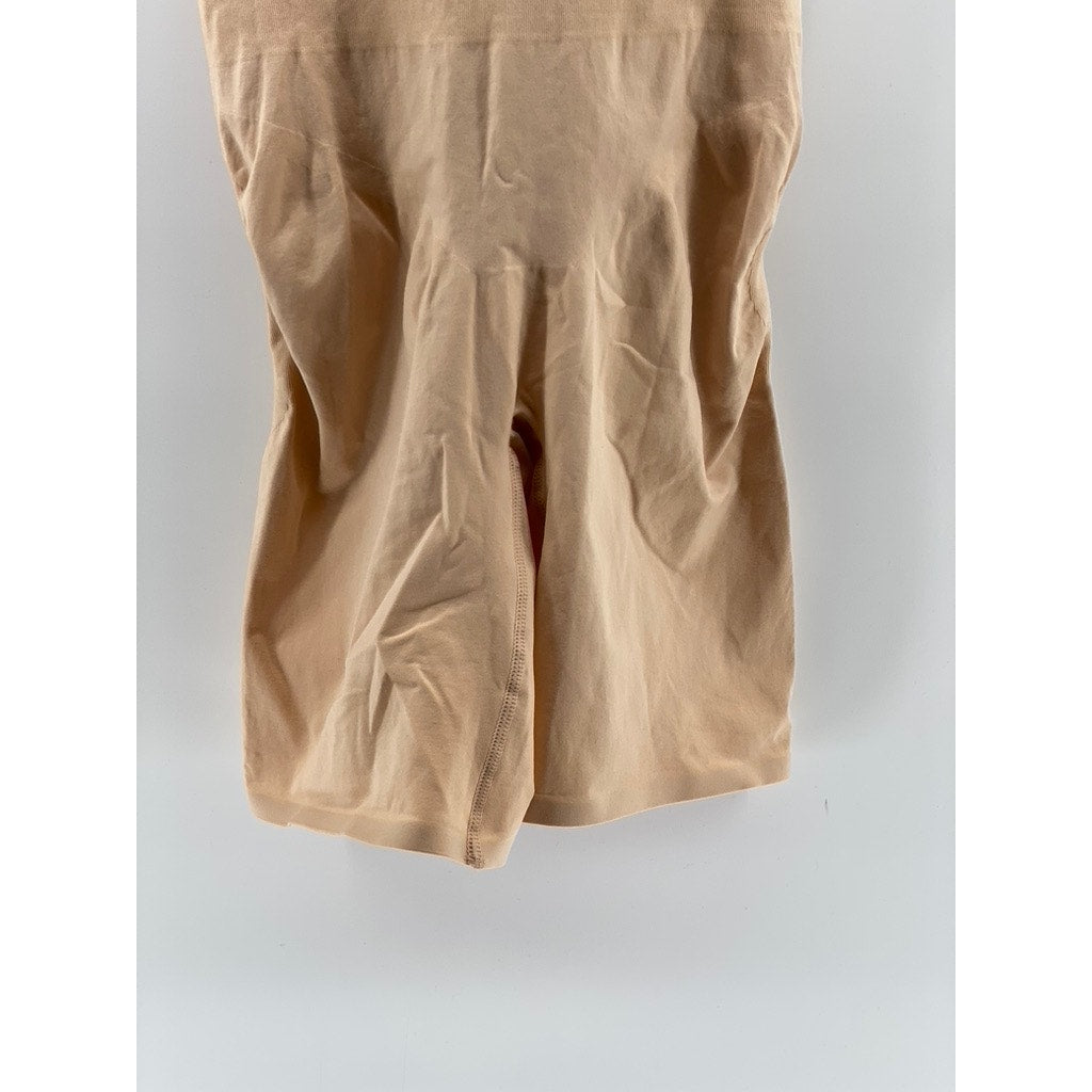 PRIMARK Women's Taupe Cuffed Spaghetti Strap One-Piece Short Style Shapewear SZM