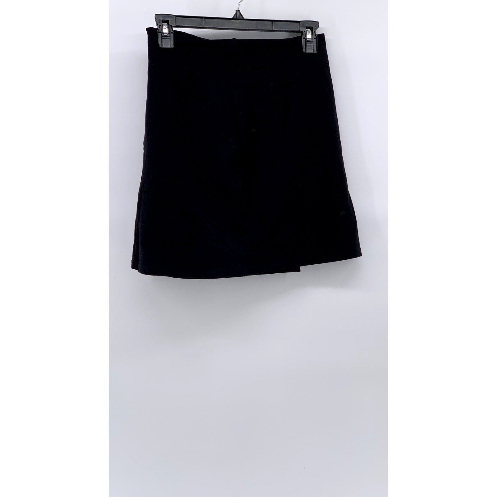 QINGHUAZHU Women's Black Pleated Mini Skirt SZ L