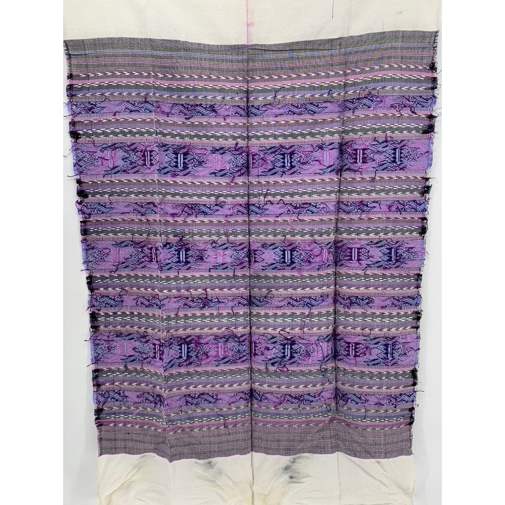 UNBRANDED Purple Hand Knit Geo Print Fabric