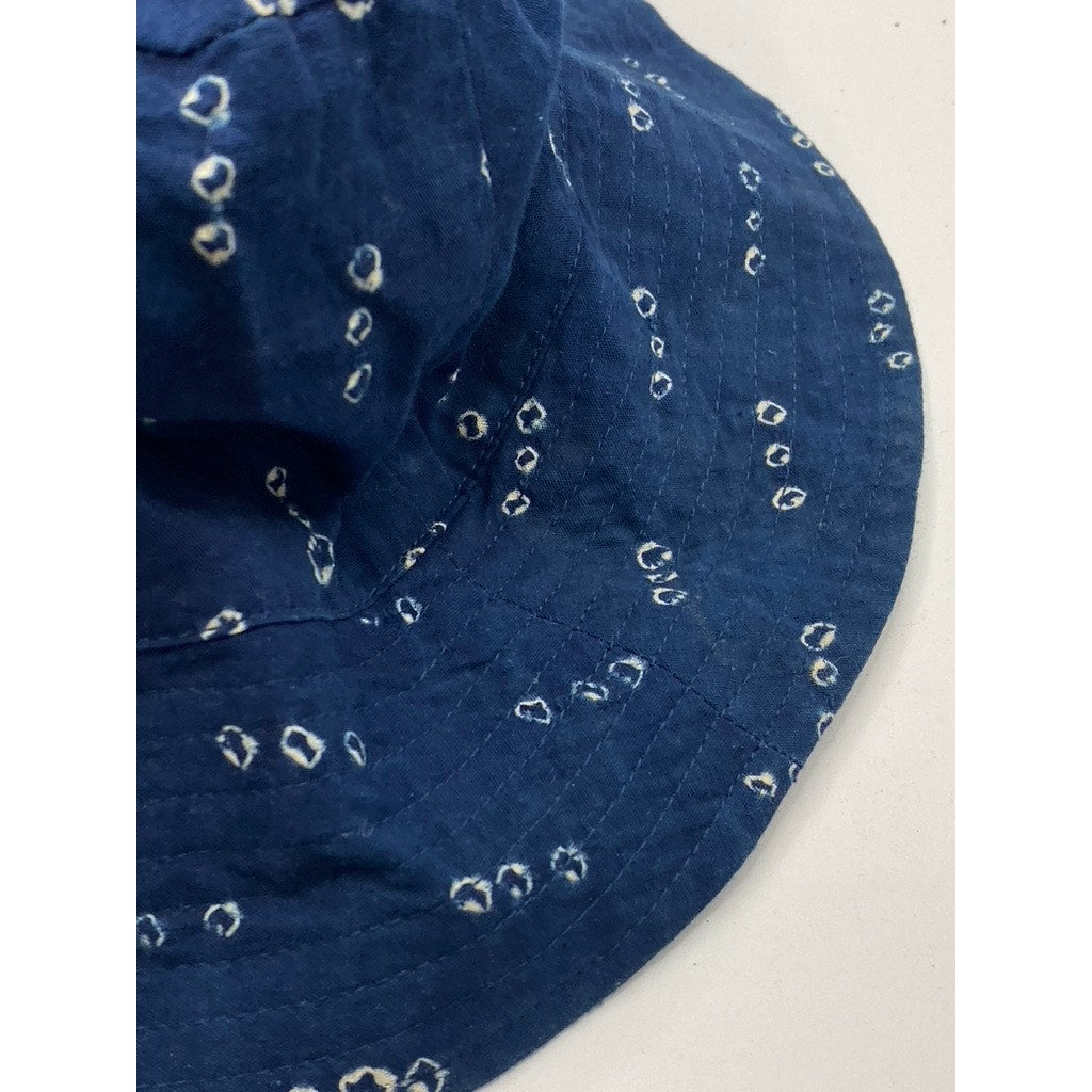 UNBRANDED Unisex Adult Navy Blue Printed Casual Bucket Hat SZ OS