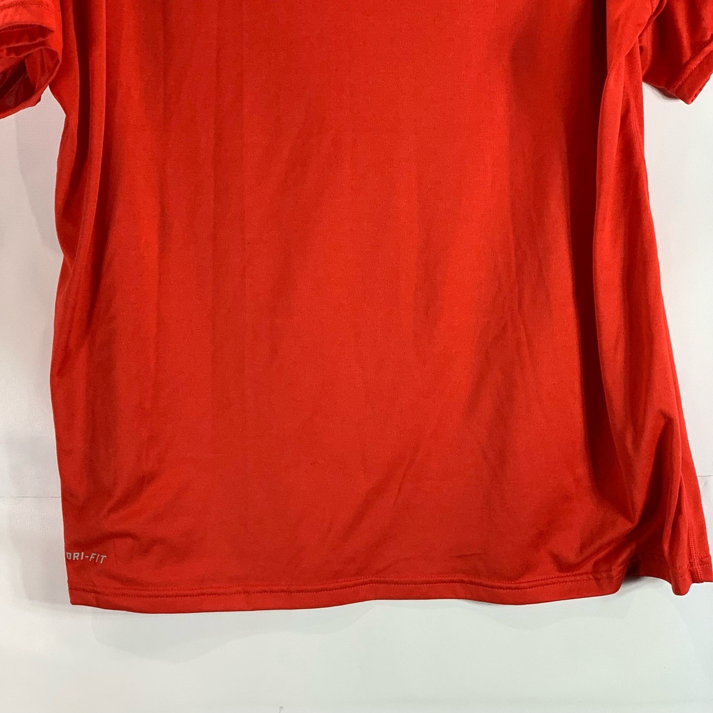 NIKE Men's Red Crewneck Dri-Fit Short Sleeve Active T-Shirt SZ 2XL