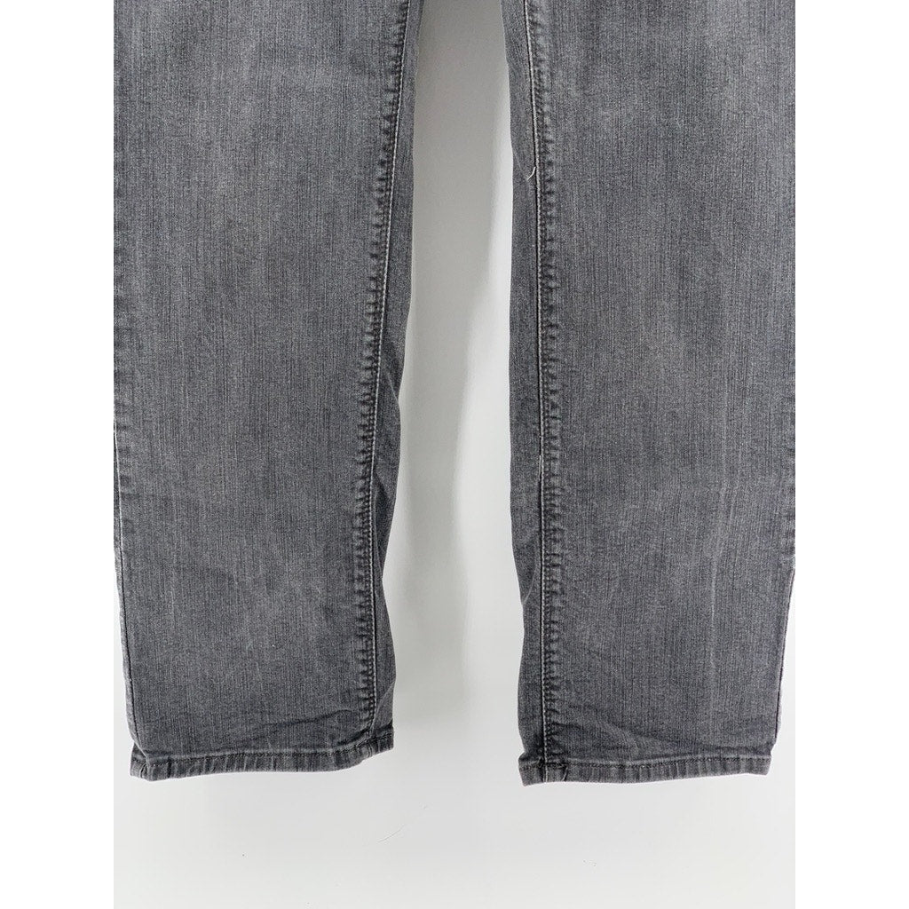 LEE Women's Charcoal Gray Perfect Fit Straight Leg Jeans SZ 12S