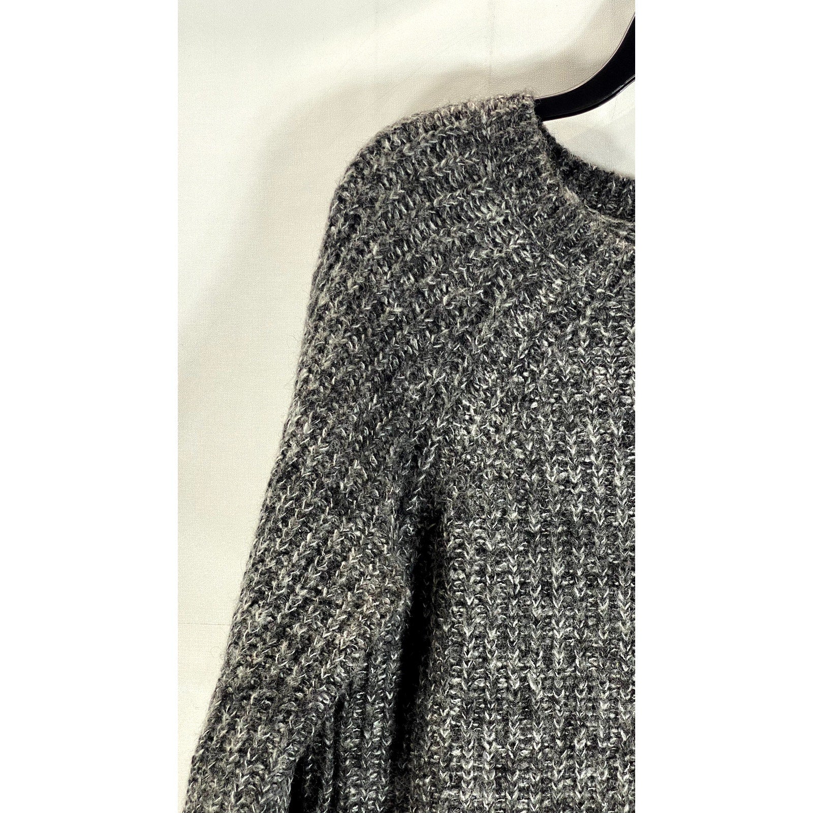 ANDREA JOVINE Women's Heather Gray Knit Pullover Sweater SZ L