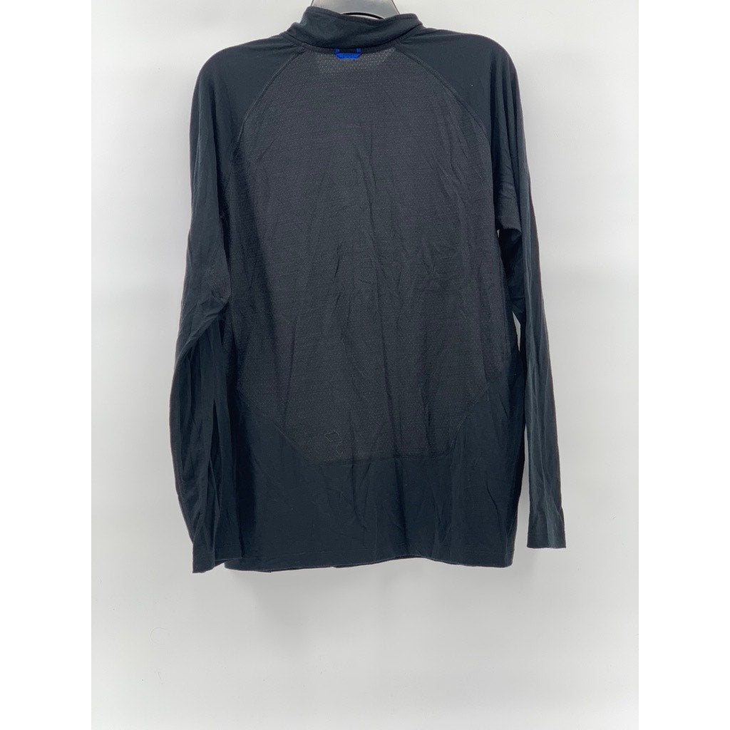 BURTON Men's Black Quarter-Zip Long Sleeve Stand Collar Sweater SZ L
