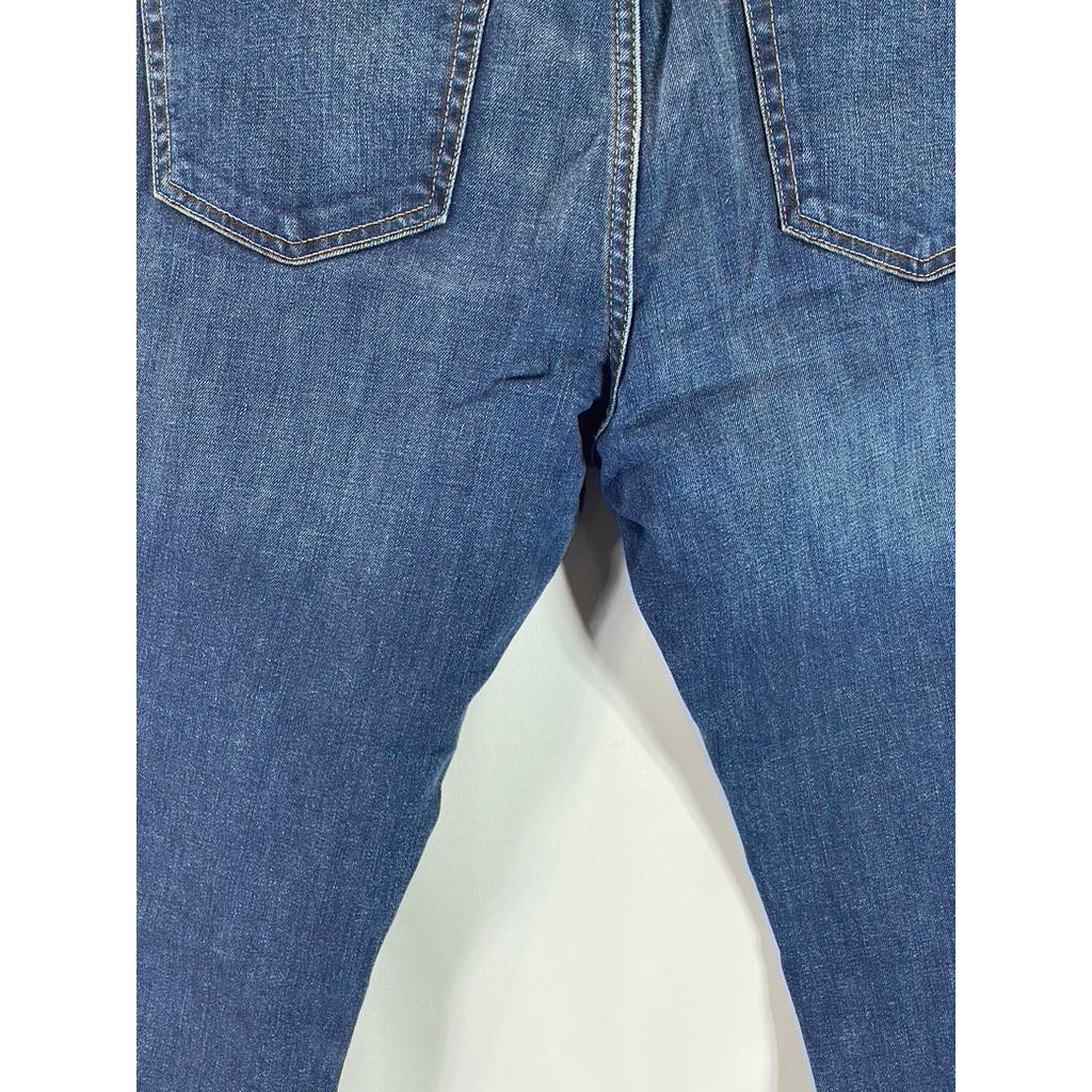 ABERCROMBIE & FITCH Men's Dark Blue Athletic Skinny Five-Pocket Jeans SZ 36X32