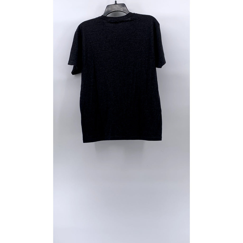 NEXT LEVEL Men's Charcoal Gray Ninja Graphic Crewneck Short Sleeve T-Shirt SZ M