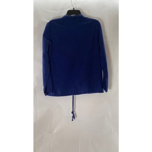 BOBBIE BROOKS Women's Denim Zip-Up Drawstring Hem Shirt Jacket SZ S