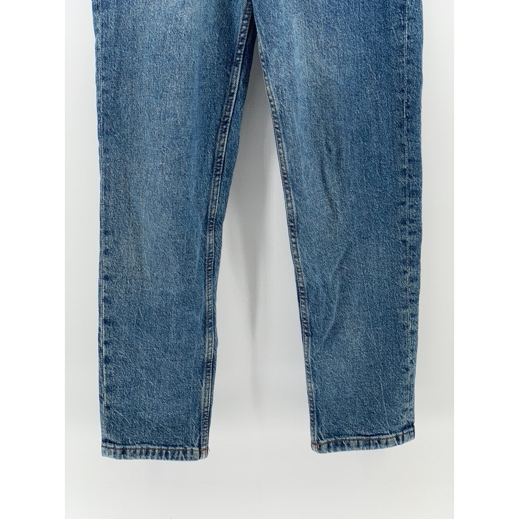 ZARA Women's Medium Blue High-Rise Skinny Leg Regular-Fit Five-Pocket Jeans SZ 2