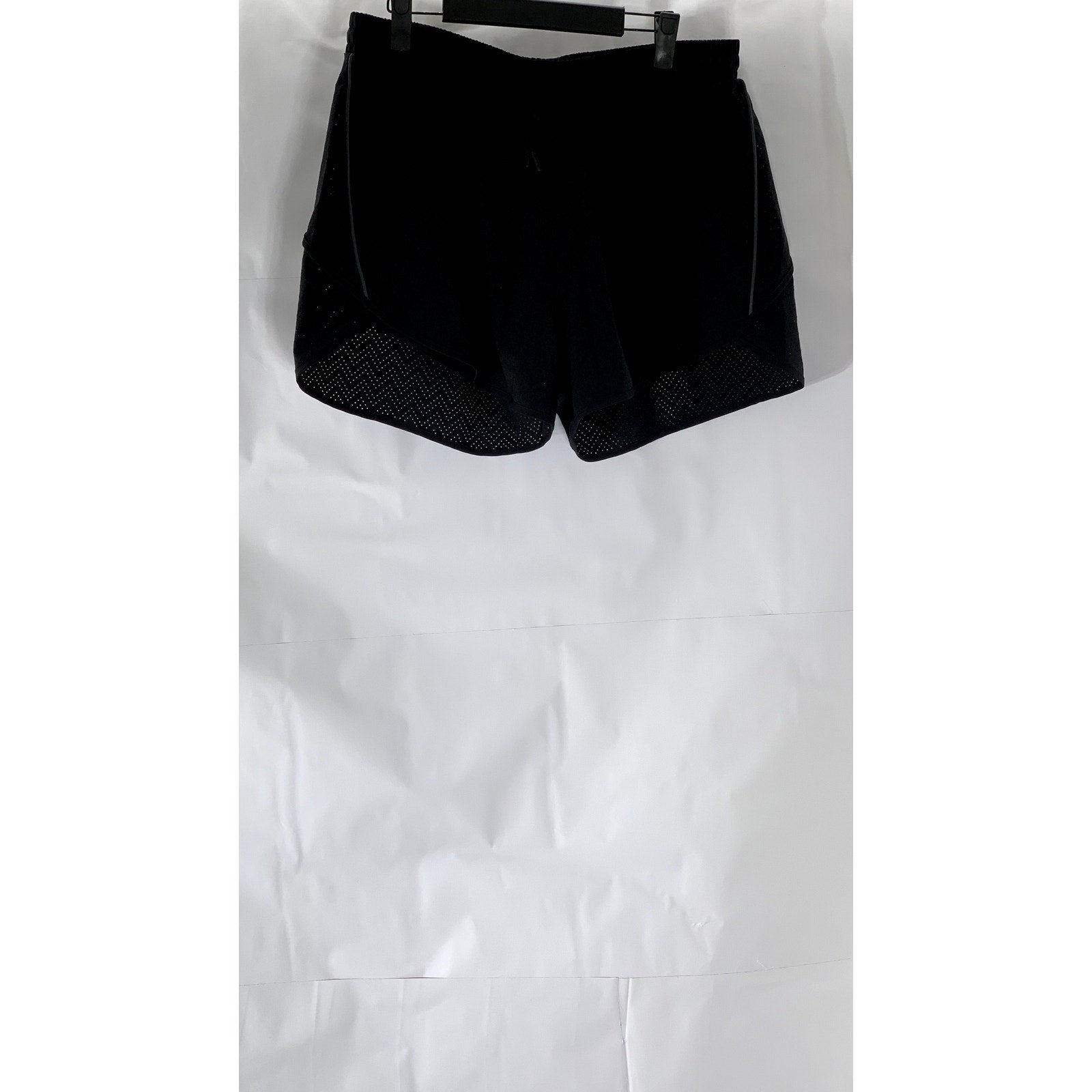 BALEAF Women's Black Perforated Drawstring Pull-On Active Shorts SZ XL