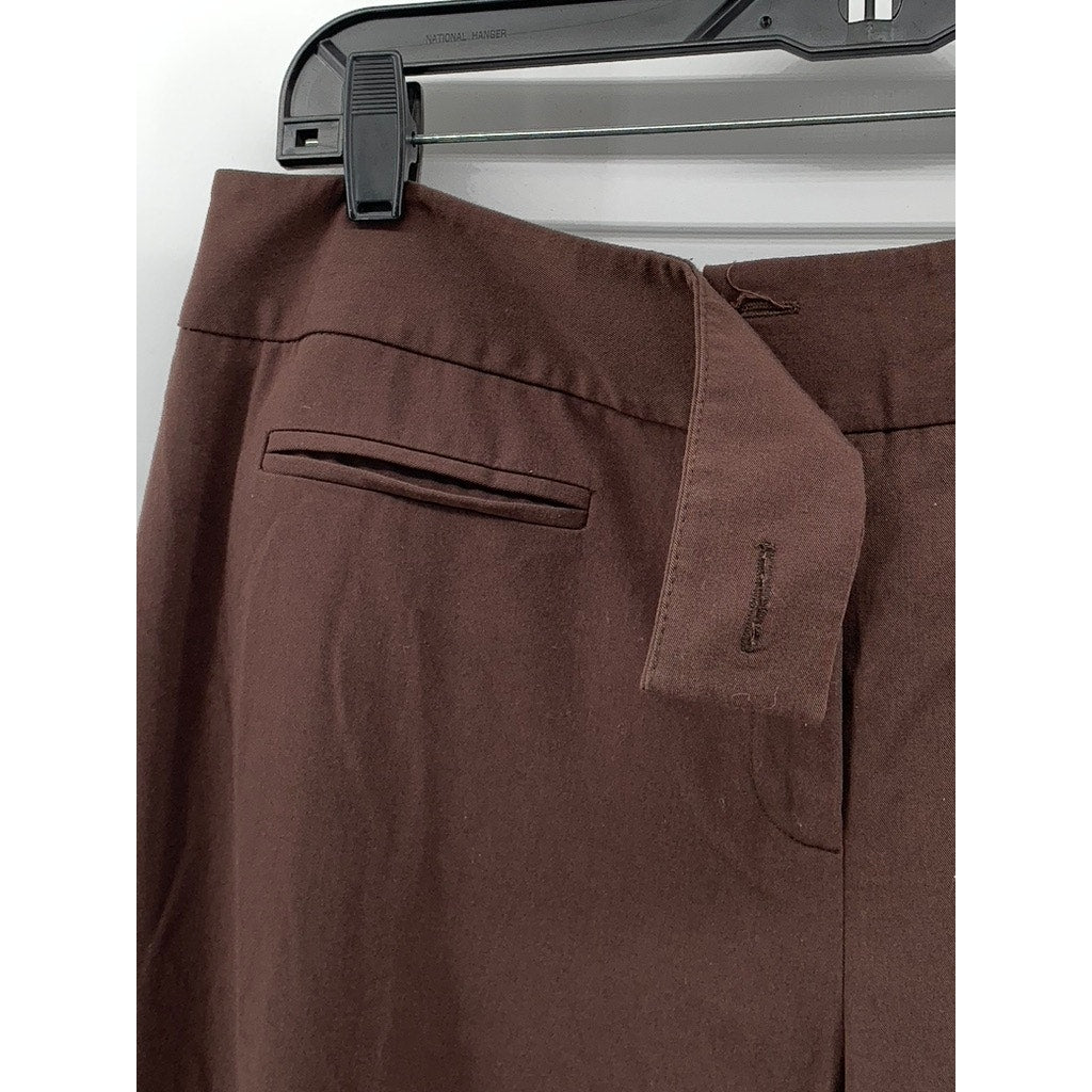 STYLE & CO Women's Brown Stretch Wide-Leg Pants SZ 12