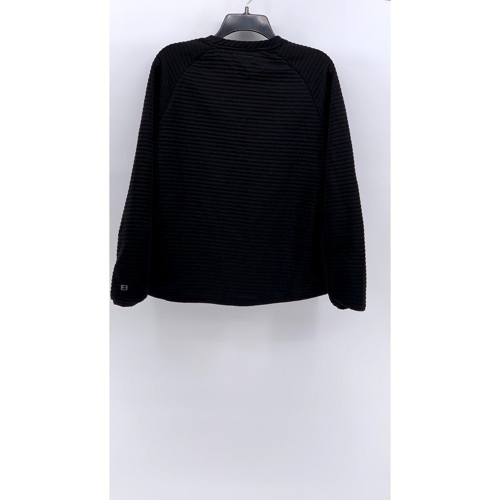 LAYER8 Women's Black Ribbed Crewneck Long Sleeve Sweatshirt SZ XXL