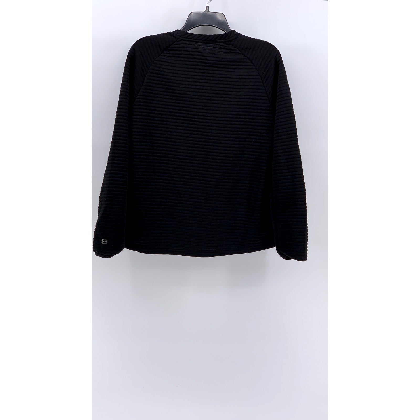LAYER8 Women's Black Ribbed Crewneck Long Sleeve Sweatshirt SZ XXL