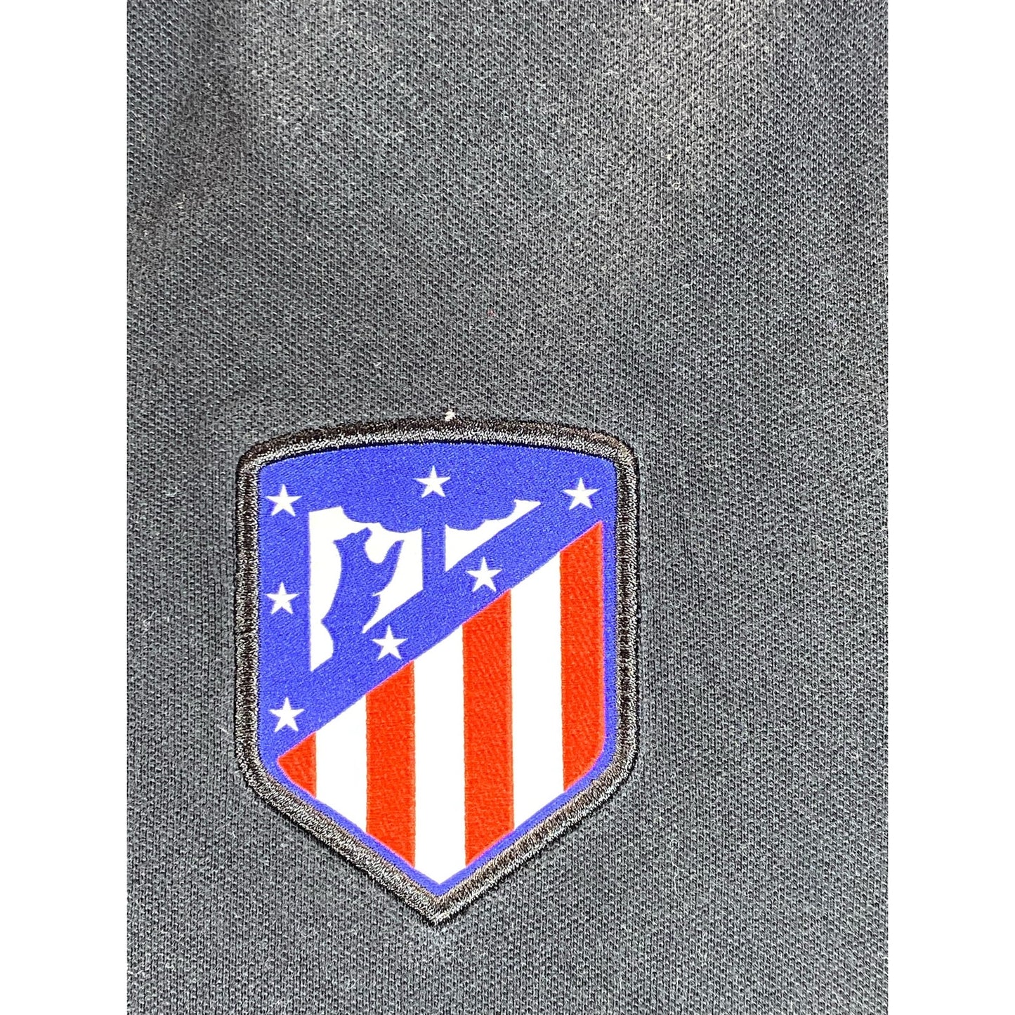 NIKE Men's Black Atletico Madrid Authentic Grand Slam Short Sleeve Polo SZ M