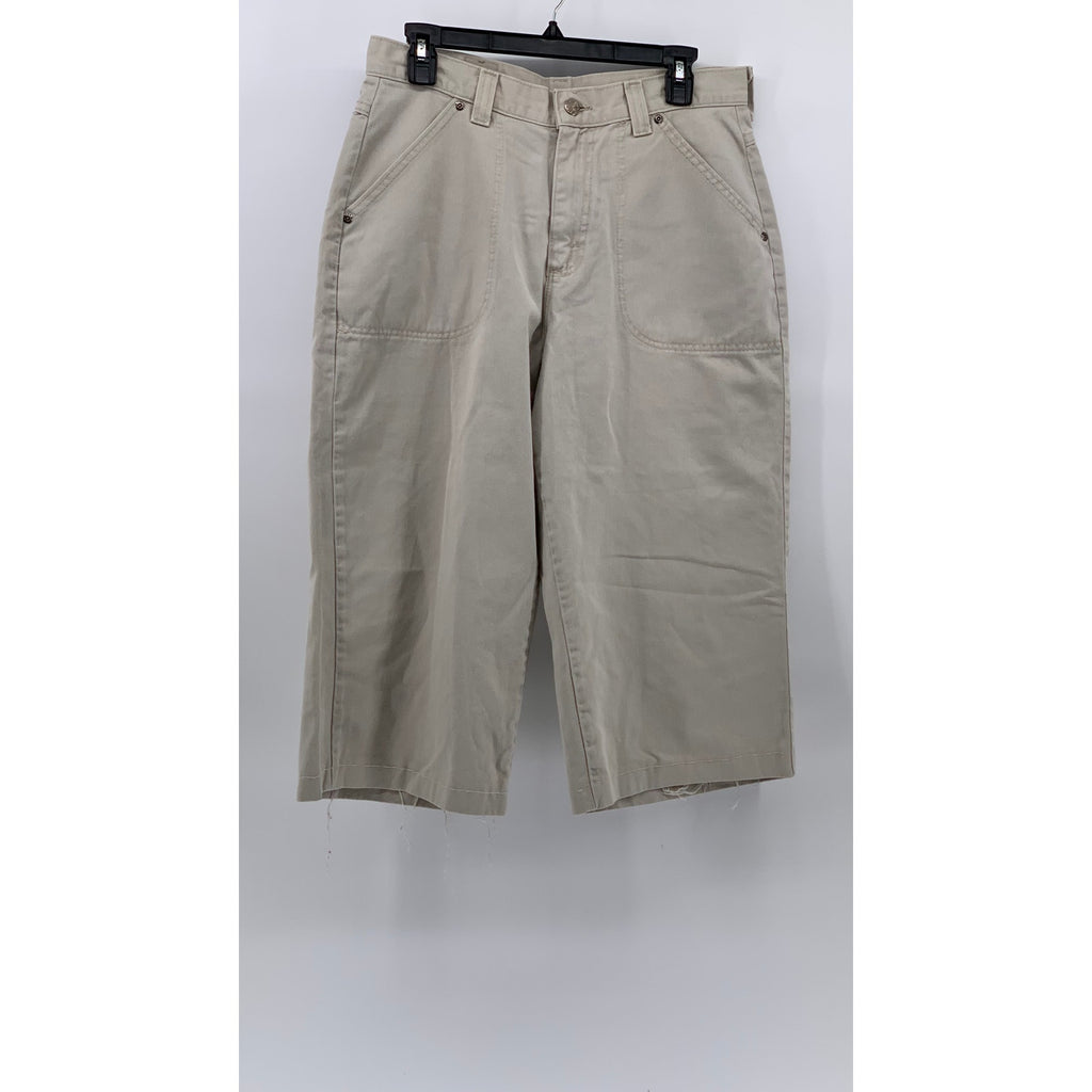 ORIGINAL CLOTHING Men's Beige Solid Regular-Fit Straight Leg Shorts SZ 31