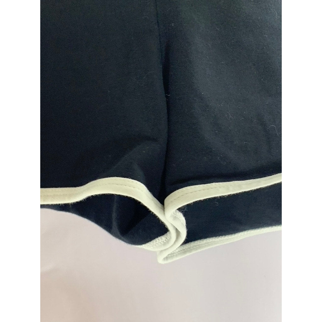 ARITZIA TNA Women's Black/White Hold-It Pull-On Peppy Shorts SZ 2XS