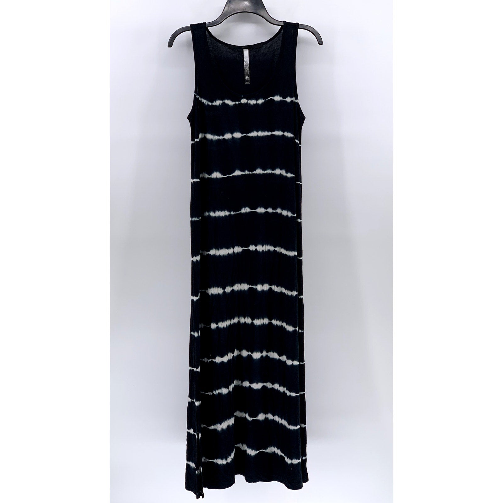 KENSIE Women's Blue-White Tie-Dye Tank Maxi Dress SZ M