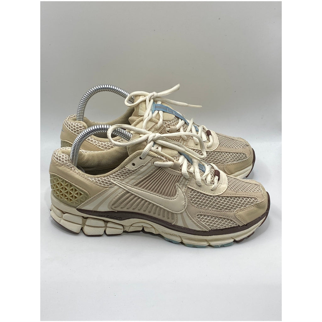 NIKE Women's Oatmeal Mesh Zoom Vomero 5 Lace-Up Active Sneakers SZ 7