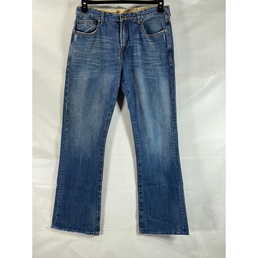 UNIONBAY Men's Blue Vintage Loose-Fit Straight Leg Five-Pocket Jeans SZ 36X34