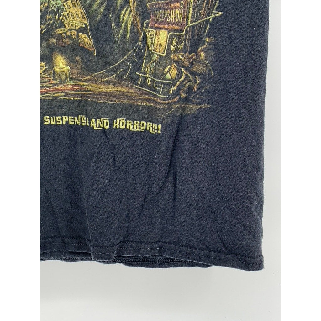 CREEPSHOW Men's Black Graphic Crewneck Short Sleeve T-Shirt SZ S