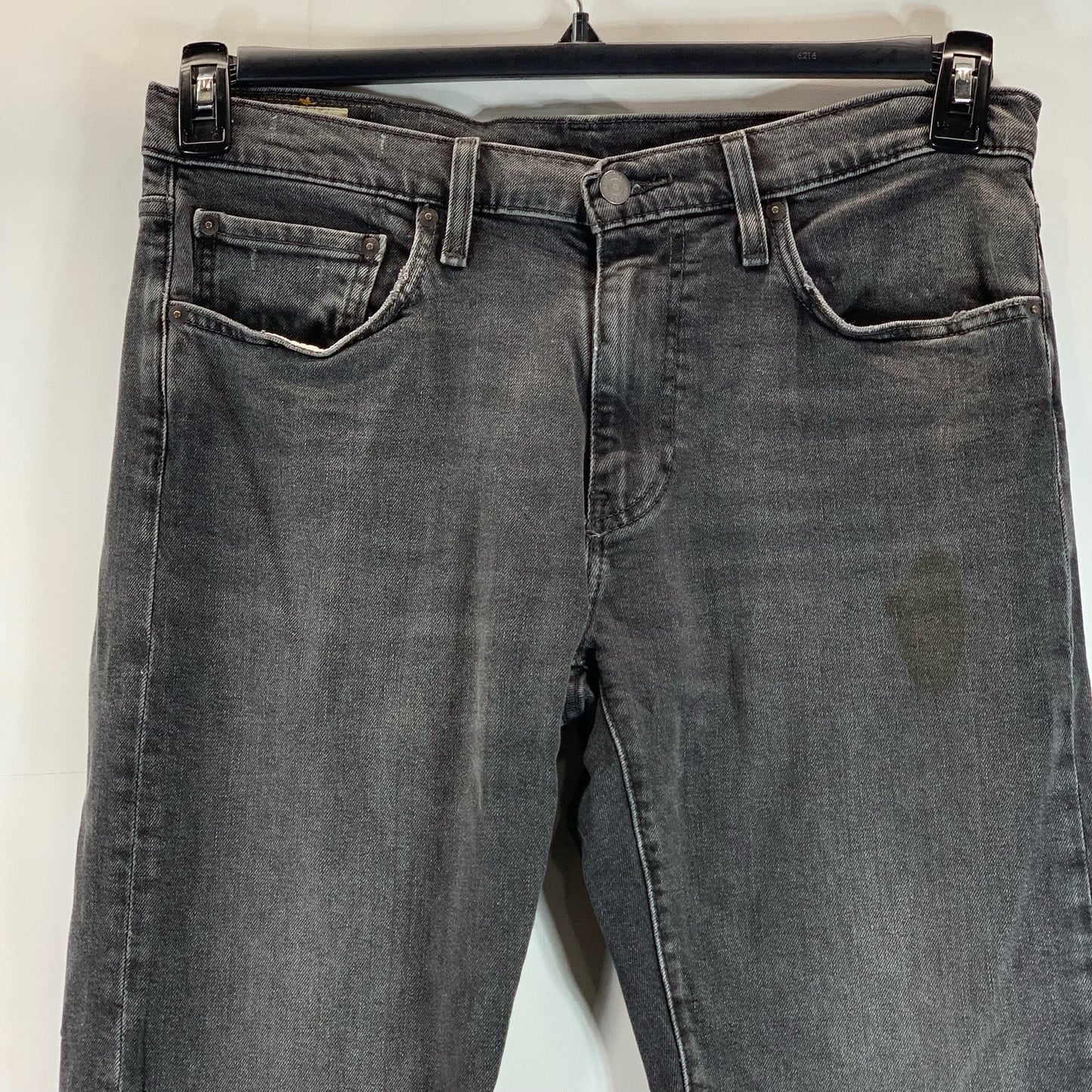 LEVI'S Men's Black 502 Tapered-Fit Five-Pocket Denim Jean SZ 32X32