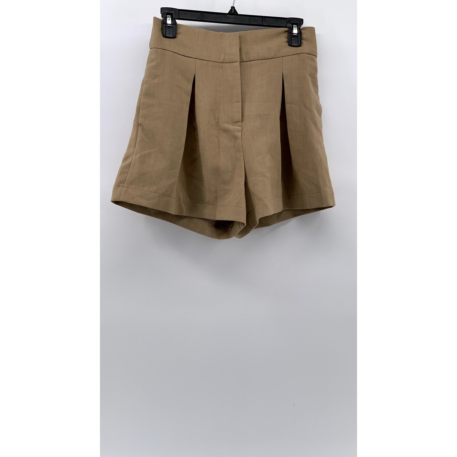STELEN Women's Tan Pleated Shorts SZ M