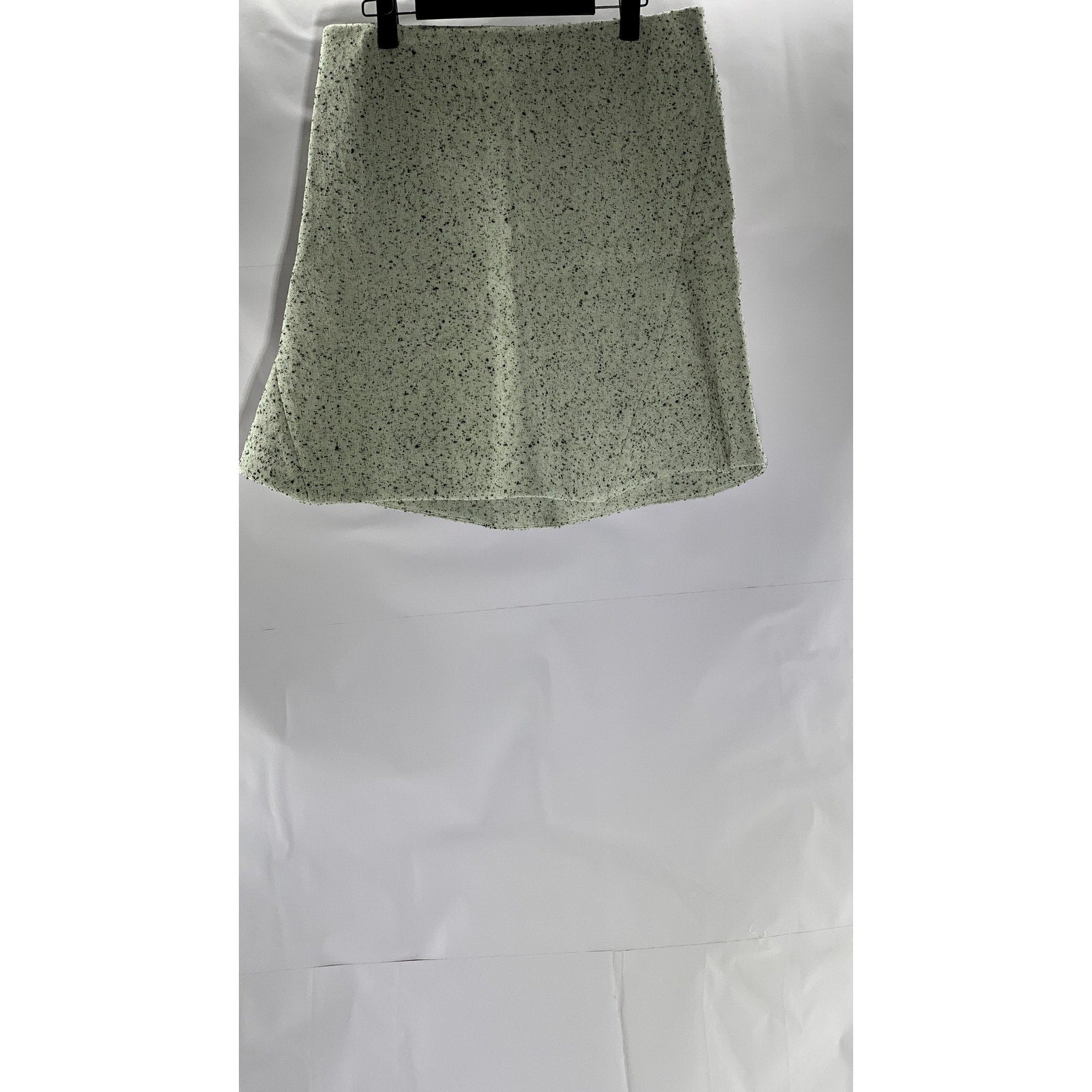 TORY BURCH Women's Gray Speckle Spring-Summer 2024 Sample Runway Kick Skirt SZ 2