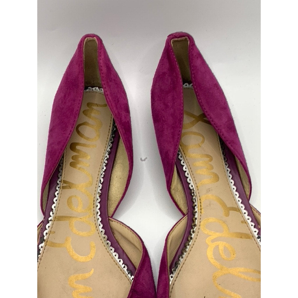 SAM EDELMAN Women's Berry Suede Pointed Toe Rodney D'Orsay Flats SZ 8