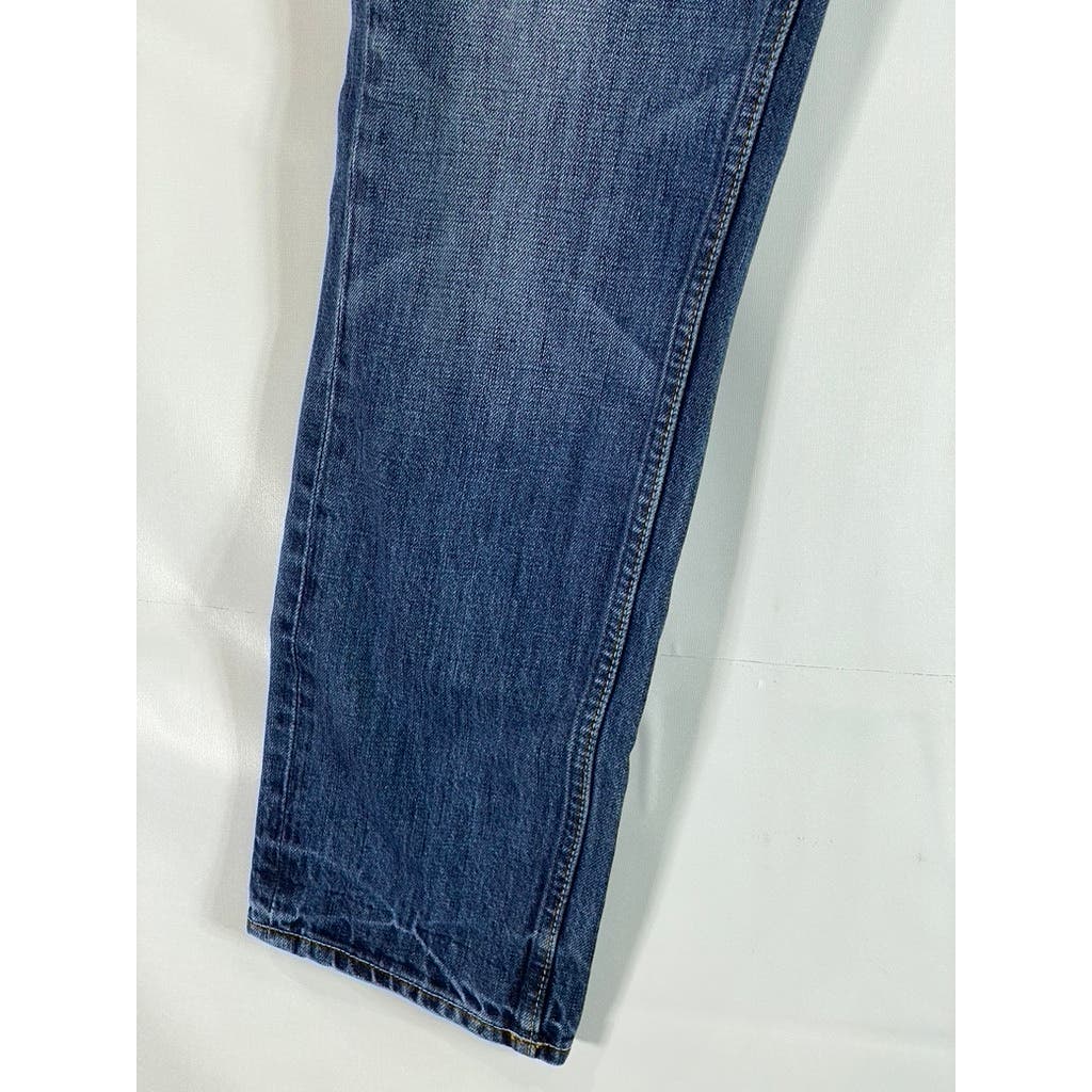 AMERICAN EAGLE OUTFITTERS Men's Medium Blue Faded Slim-Fit Denim Jeans SZ 30X30