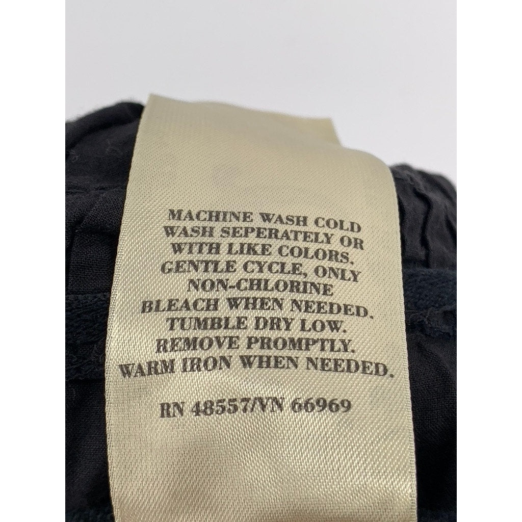 UNBRANDED Women's Washed Black Embroidered Tank Top SZ L