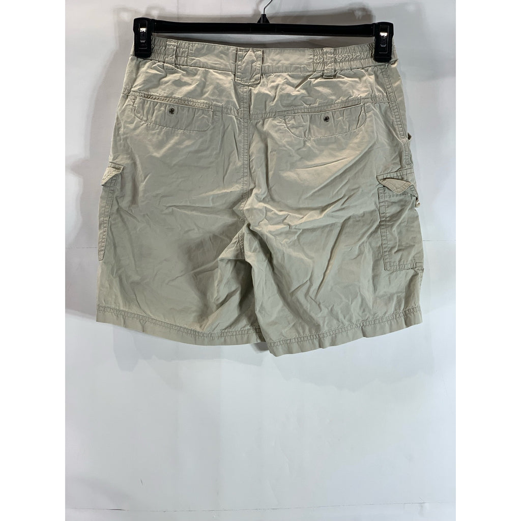 COLUMBIA SPORTSWEAR Women's Beige Regular-Fit Cargo Shorts SZ M